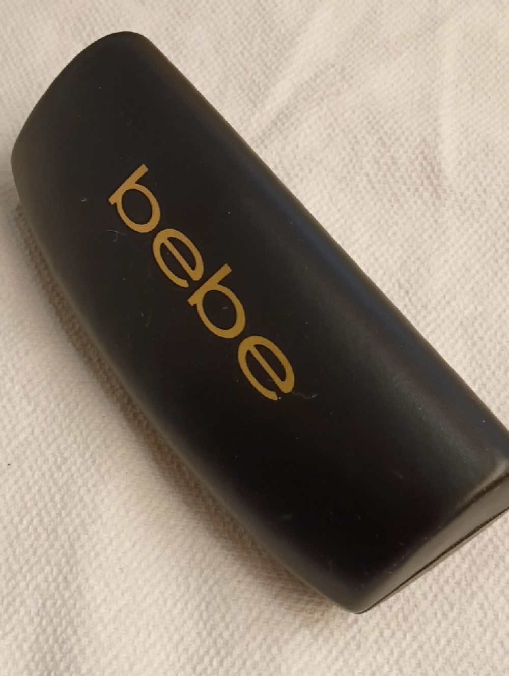 Bebe Black Glasses Case with Gold Logo, Like New Condition